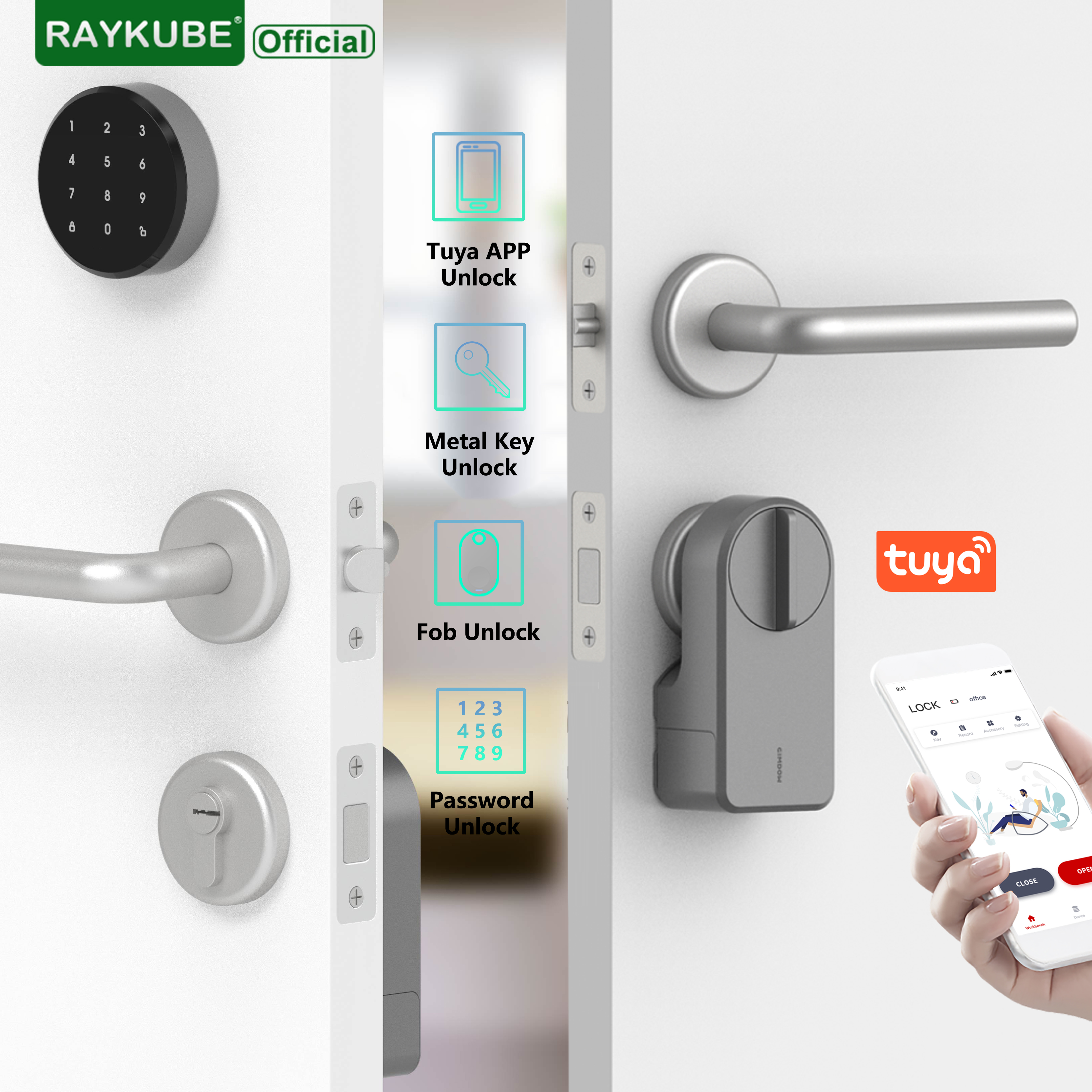 Smart Home Lock - RAYKUBE A1 Pro Tuya BEL Smart
