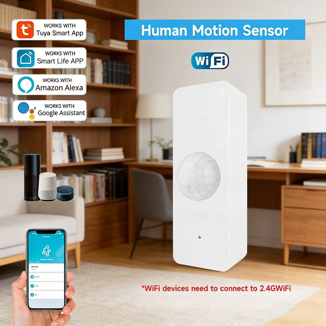 Smart Home Web - WiFi Smart PIR Motion Sensor Tuya