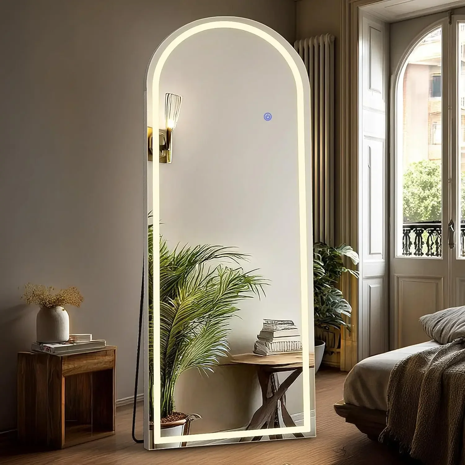 Smart Home Retrofit - Full Body Wall Mirror with LED