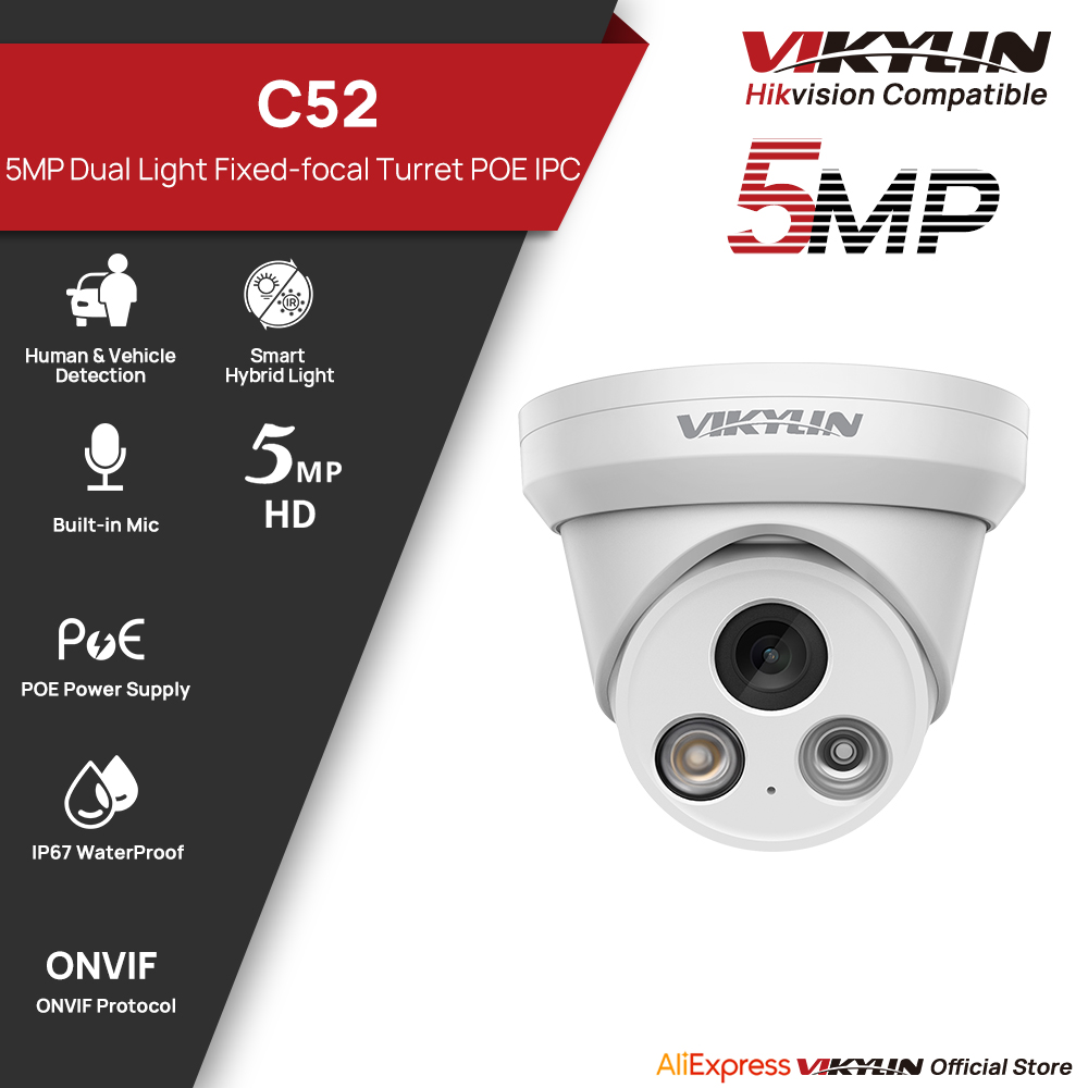 Smart Home Microsoft - VIKYLIN 5MP Smart Dual Light IP
