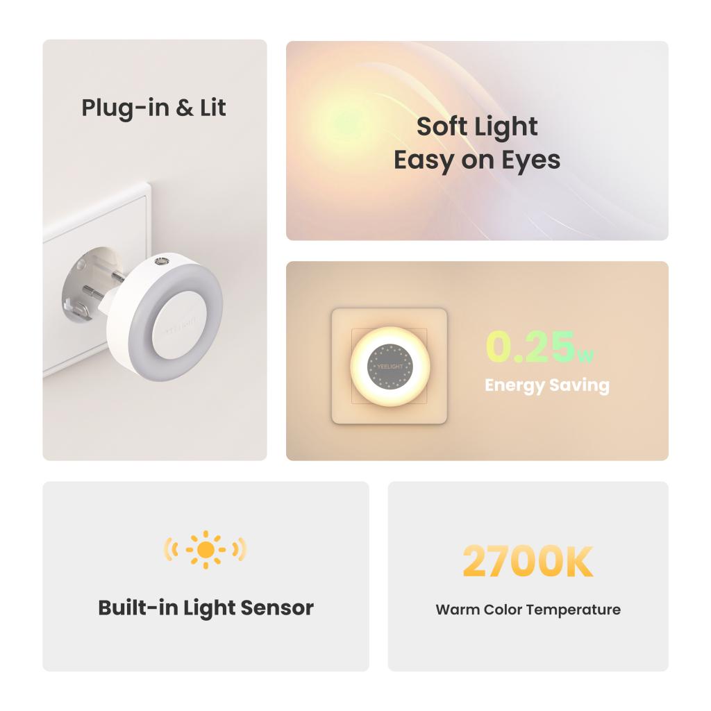 Yeelight Plug-in Light Sensor  - مراجعة Smart Home Xiaomi وسعره
