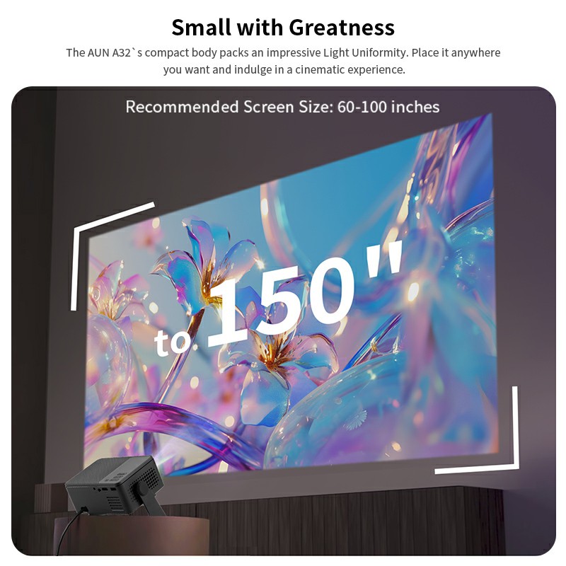 AUN Android Projector A32 Pro  - مراجعة Smart Home X10 وسعره