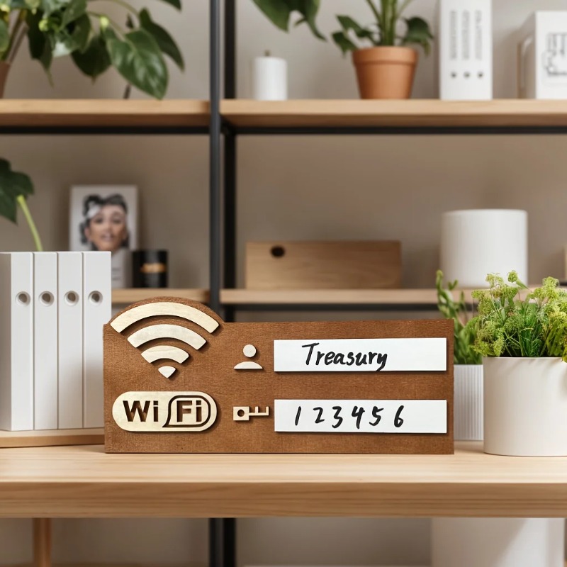 Erasable Wooden WiFi Sign Boar - مراجعة Airbnb Smart Home وسعره