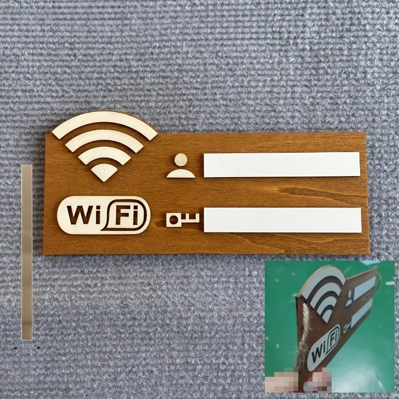 Erasable Wooden WiFi Sign Boar - مراجعة Airbnb Smart Home وسعره
