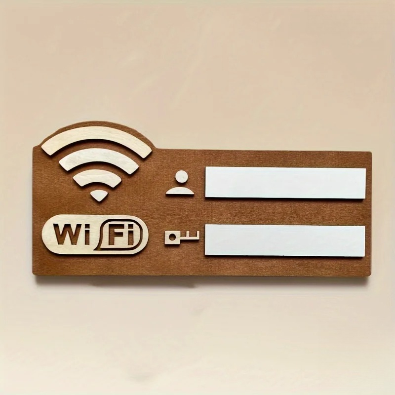 Erasable Wooden WiFi Sign Boar - مراجعة Airbnb Smart Home وسعره
