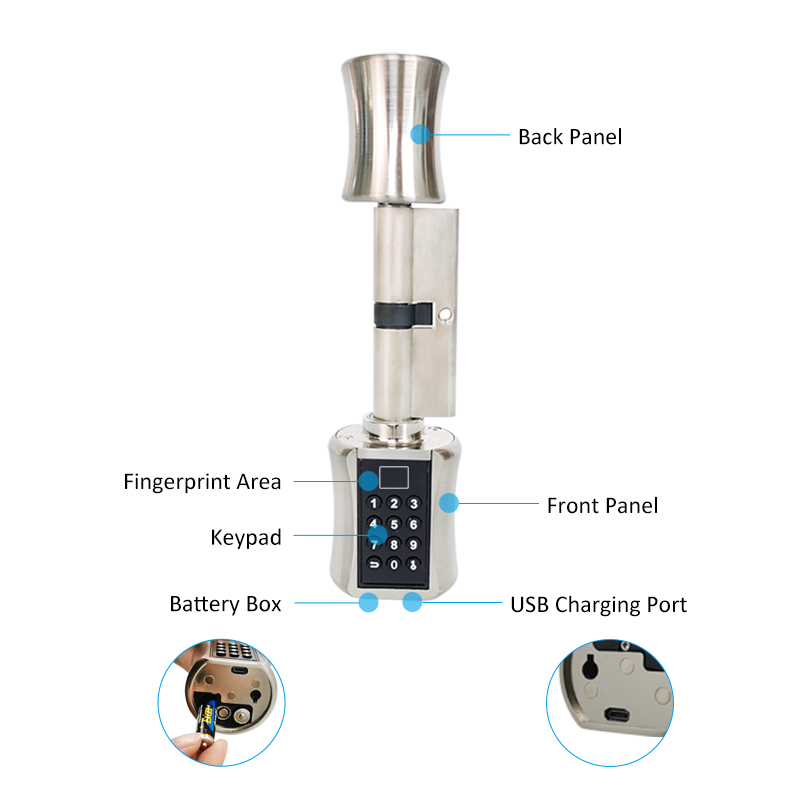 Fingerprint Smart Cylinder Loc - مراجعة Airbnb Smart Home وسعره