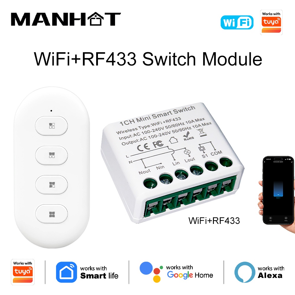 For Tuya WIFI 10A Smart Light  - مراجعة Smart Home Automation وسعره