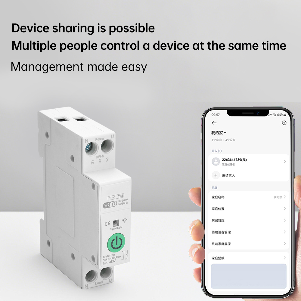 WIFI Smart Circuit Breaker Swi - مراجعة Smart Home Energy App وسعره