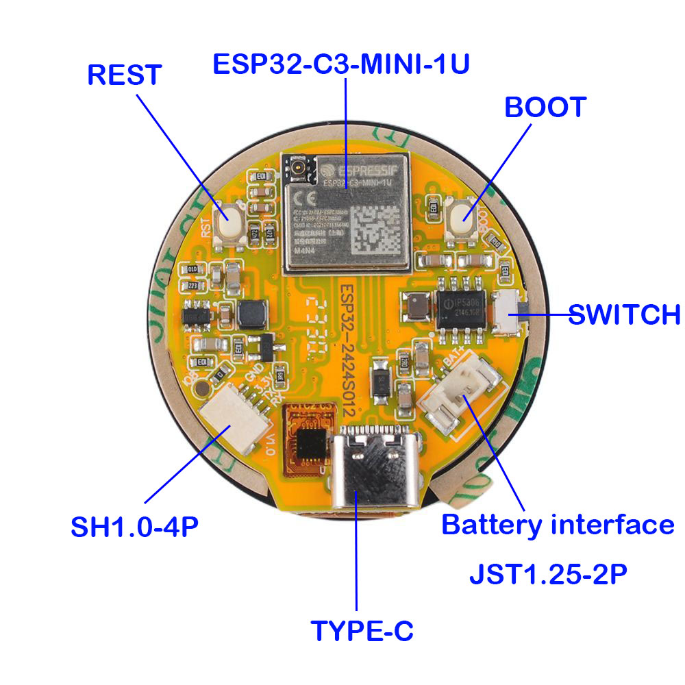ESP32 Display 1.28 inch ESP32- - مراجعة Smart Home Web وسعره