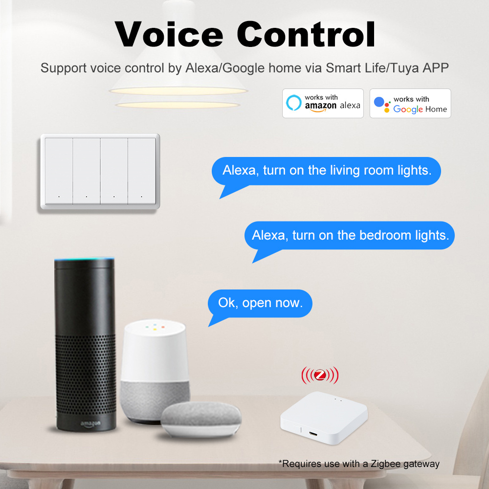 Manhot Smart zigbee Switch No  - مراجعة Smart Home Button وسعره