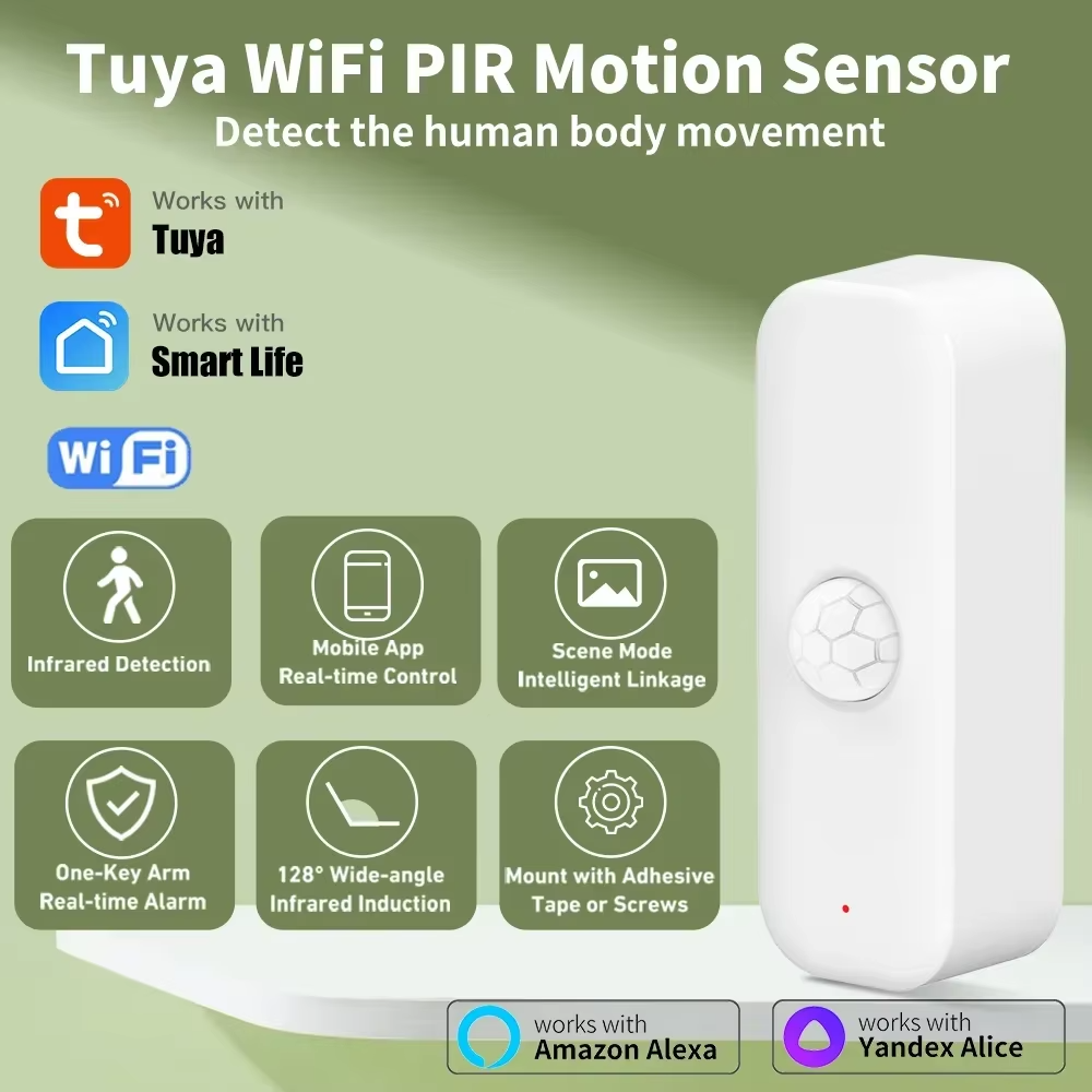 Tuya WiFI PIR Motion Sensor Sm - مراجعة Smart Home Web وسعره
