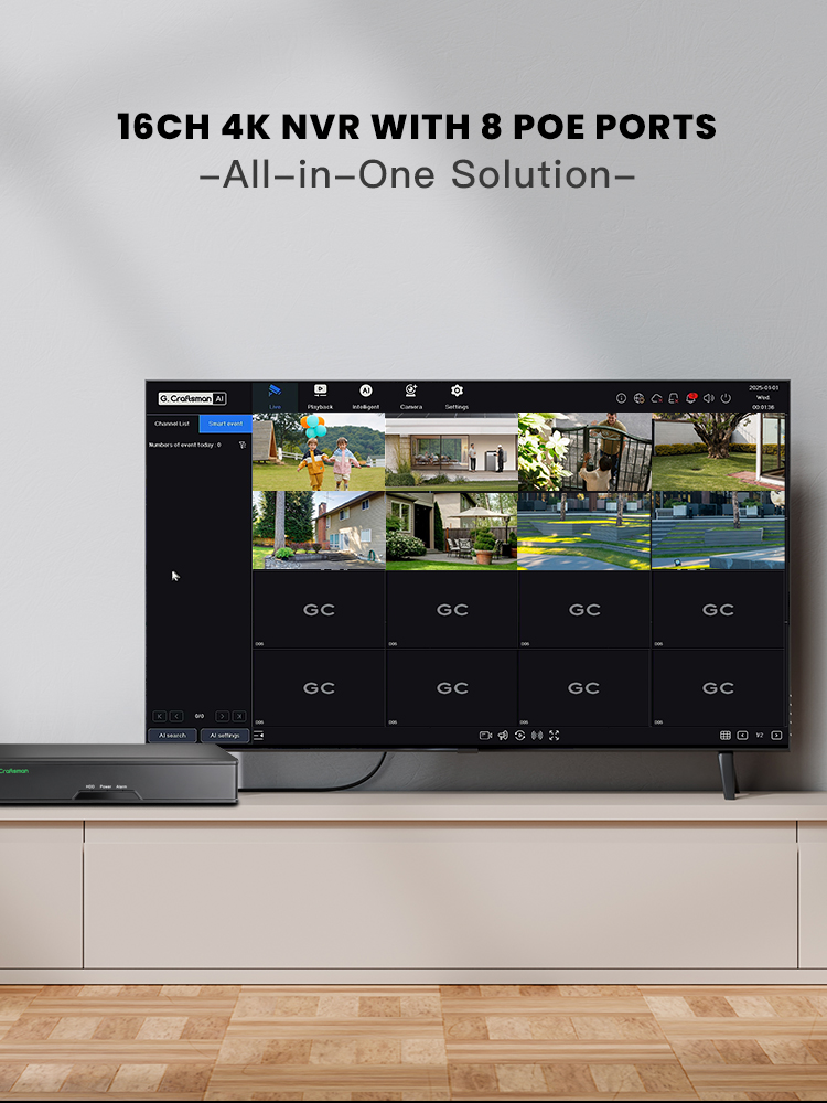 C-R,8CH POE Network Video Reco - مراجعة Smart Home Microsoft وسعره