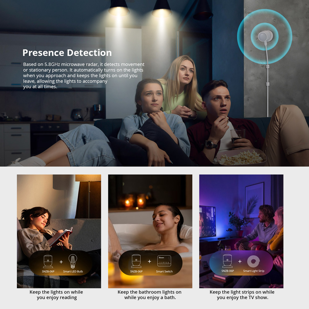 SONOFF SNZB-06P Zigbee Human P - مراجعة Smart Home Retrofit وسعره