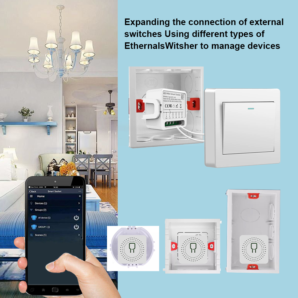 Tuya WiFi Smart Switch 1/2/3/4 - مراجعة Smart Home Web وسعره