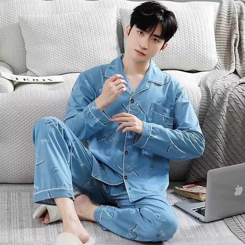 Fall 100% Cotton Pajamas Men's - مراجعة Smart Home Plus وسعره