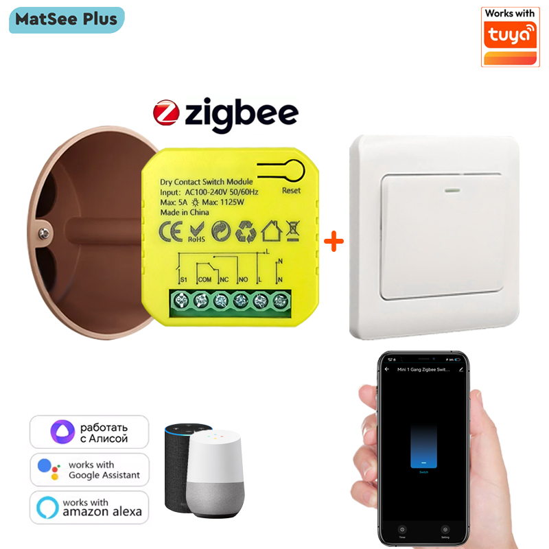 Smart ZigBee Dry Contact Switc - مراجعة Smart Home Plus وسعره