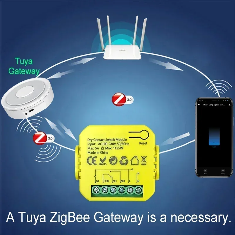 Smart ZigBee Dry Contact Switc - مراجعة Smart Home Plus وسعره