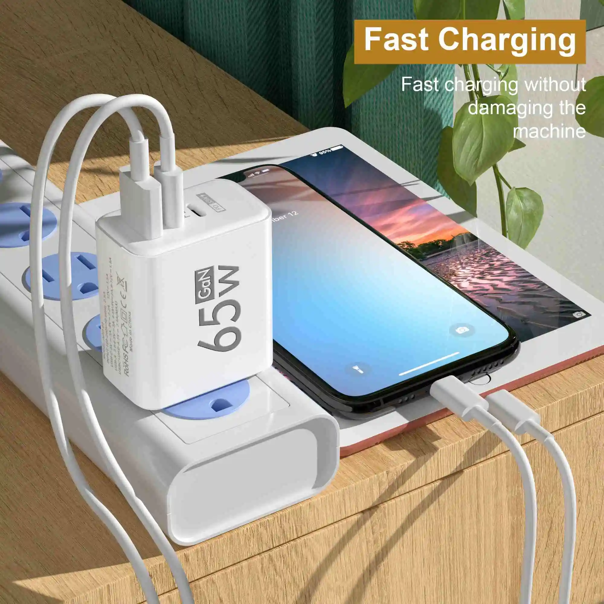 65W GaN PD USB Fast Charger QC - مراجعة Smart Home Xiaomi وسعره