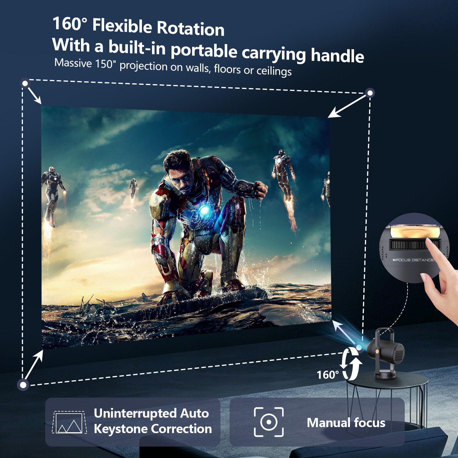 2026 New Smart Portable Projec - مراجعة Smart Home X10 وسعره