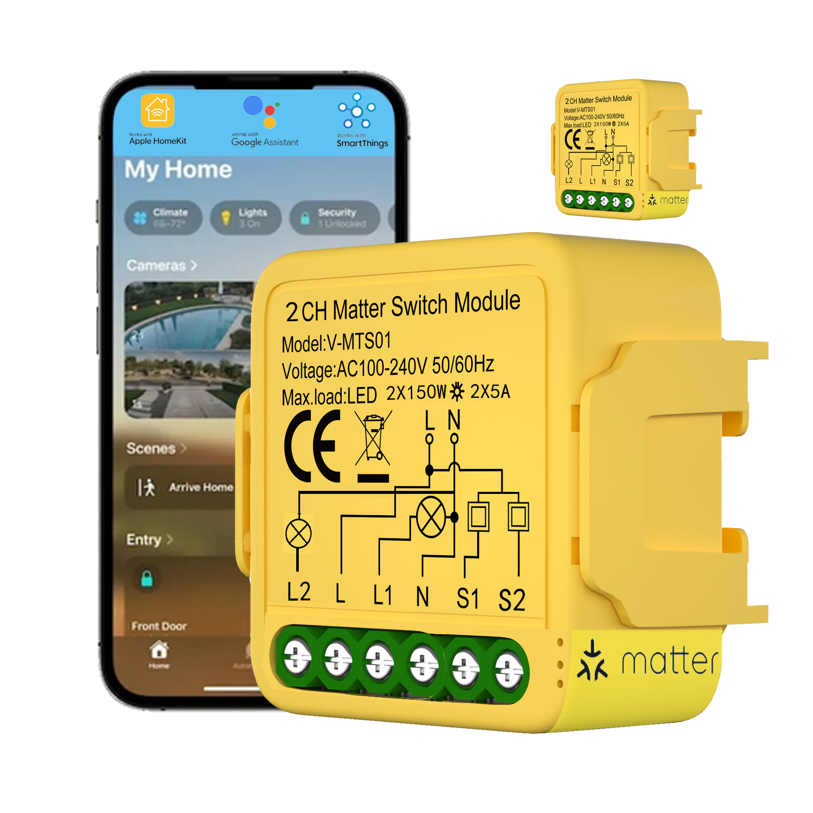Matter Smart Switch Module WIF - مراجعة Smart Home Automation وسعره