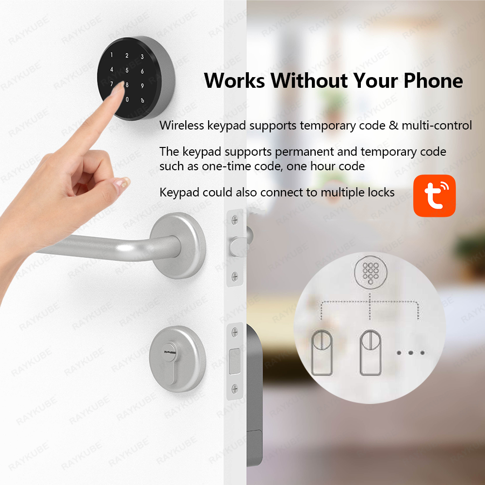 RAYKUBE A1 Pro Tuya BEL Smart  - مراجعة Smart Home Lock وسعره