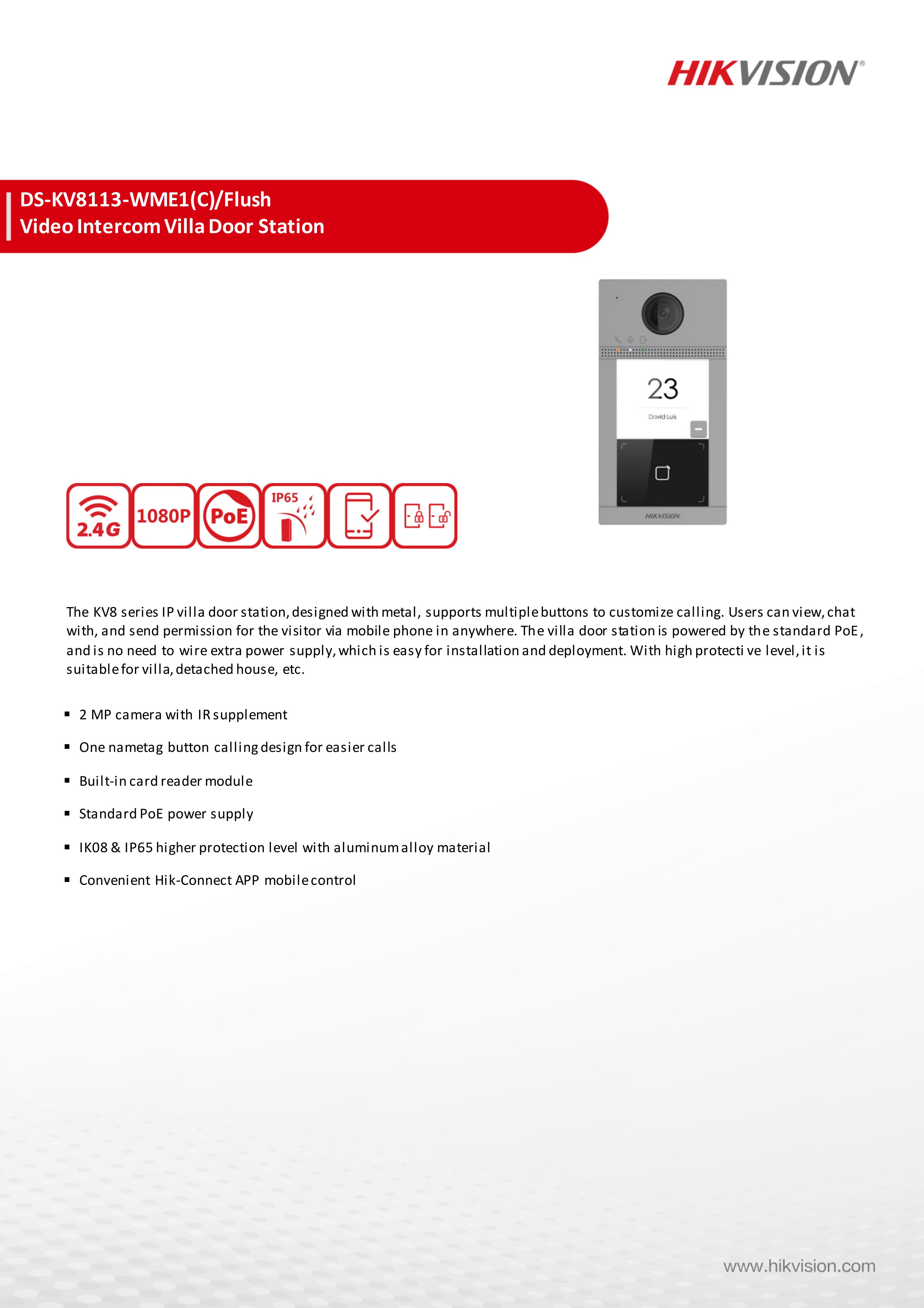 Hikvision DS-KV8113-WME1(C) PO - مراجعة Smart Home Hikvision وسعره