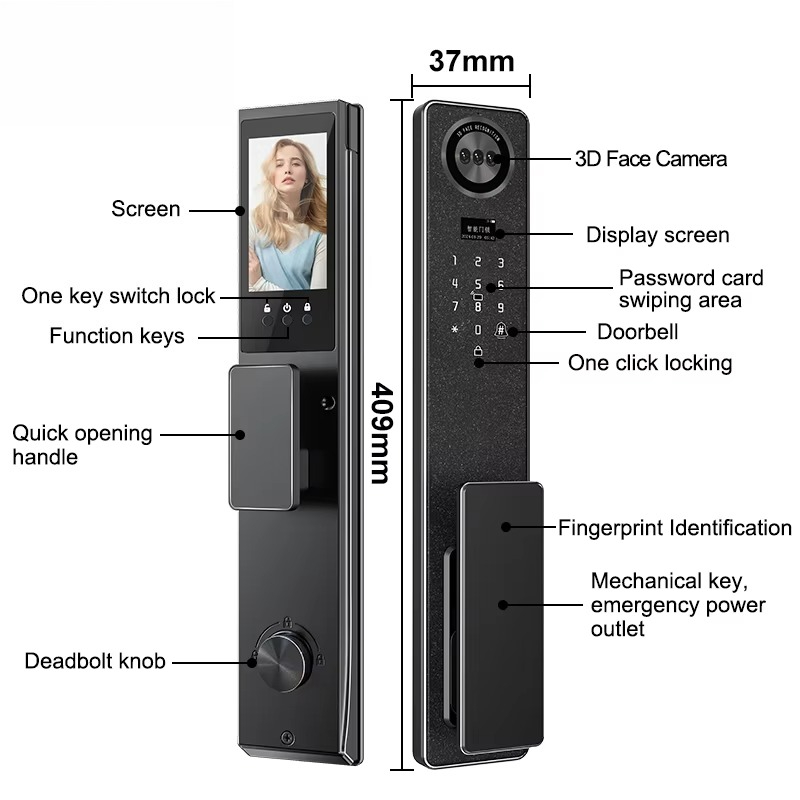 3D Face Ai Smart Voice Interac - مراجعة Smart Home Lock وسعره