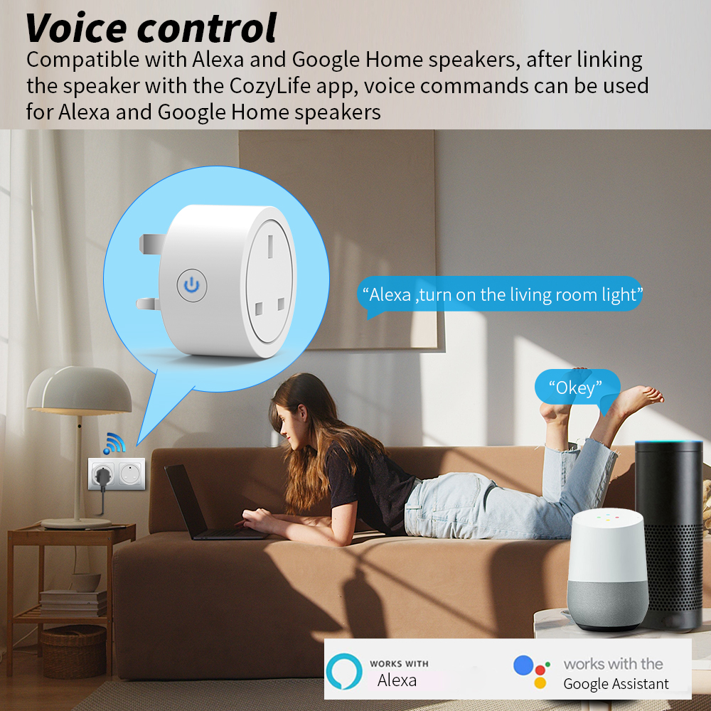 WiFi Smart Socket 16A UK plug  - مراجعة Smart Home Energy App وسعره