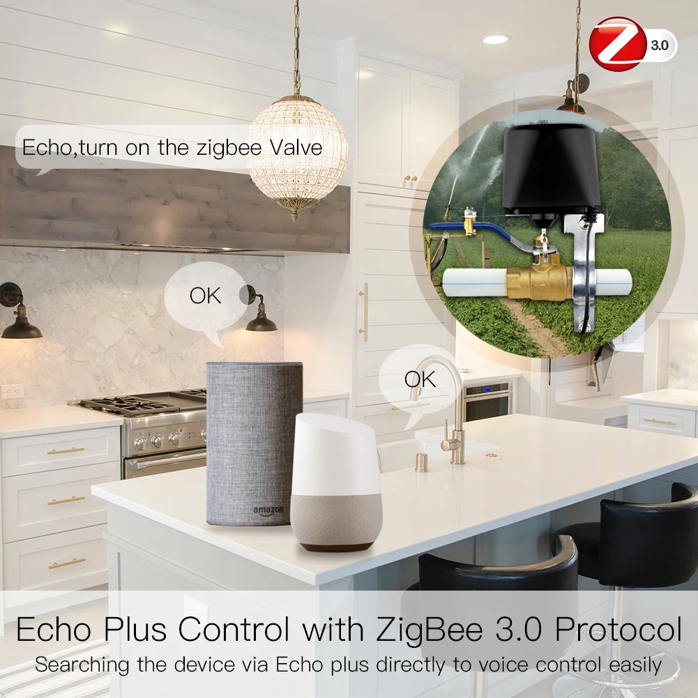 MOES ZigBee 3.0 Smart Gas Wate - مراجعة Smart Home Plus وسعره