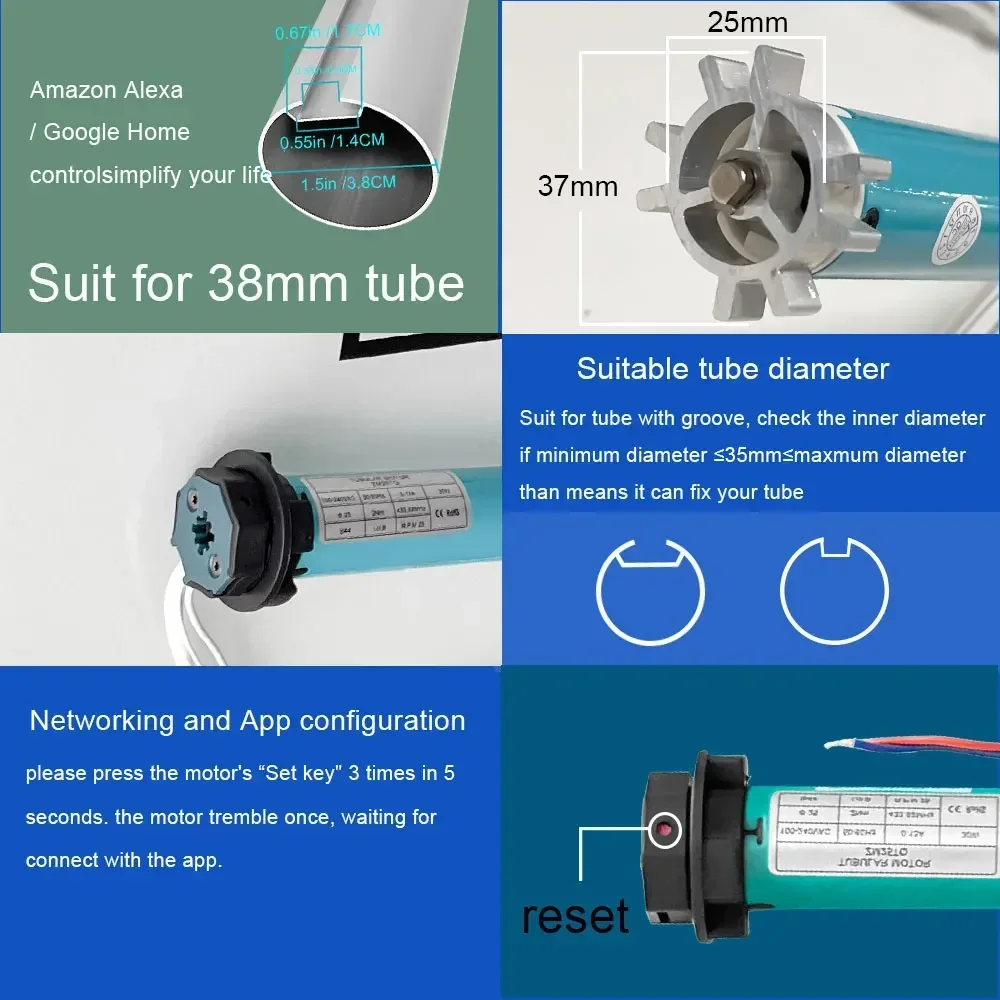 SZMYQ 25mm 2N Tuya Smart Curta - مراجعة Smart Home System وسعره
