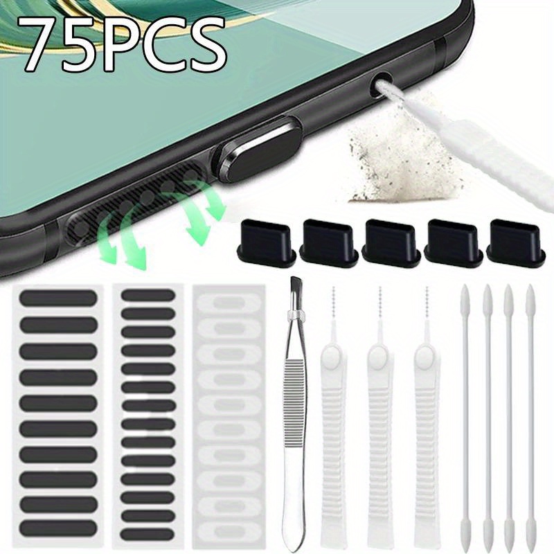 75pcs Phone Charging Port Clea - مراجعة Smart Home Xiaomi وسعره