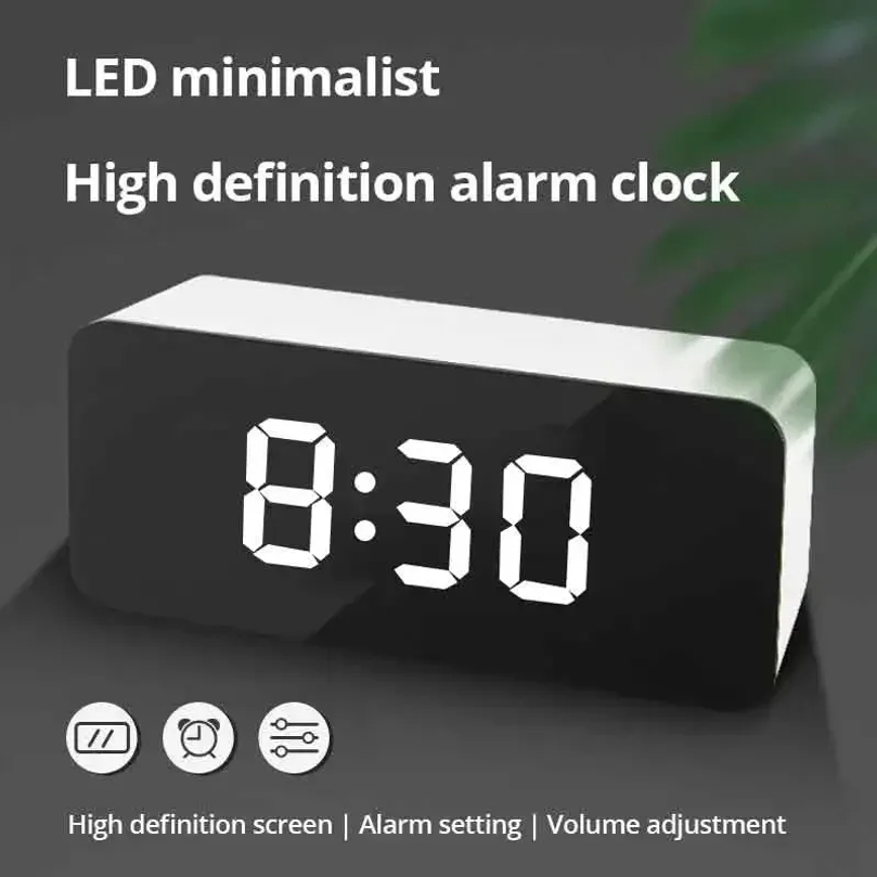 LED Mirror Desktop Alarm Clock - مراجعة Smart Home Retrofit وسعره