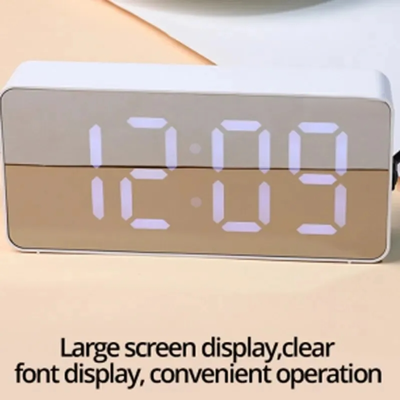 LED Mirror Desktop Alarm Clock - مراجعة Smart Home Retrofit وسعره