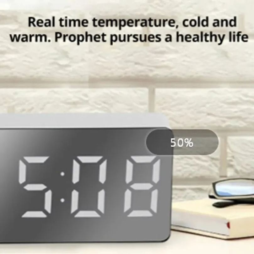 LED Mirror Desktop Alarm Clock - مراجعة Smart Home Retrofit وسعره