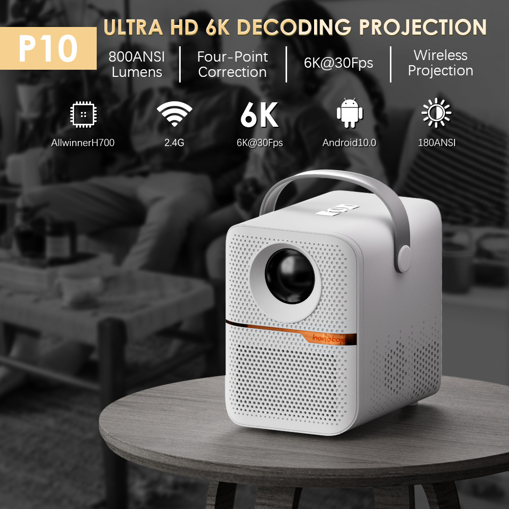 P10 Smart Mini Projector 300AN - مراجعة Smart Home X10 وسعره