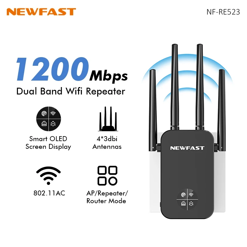 NEWFAST 1200Mbps WiFi Repeater - مراجعة Smart Home X10 وسعره