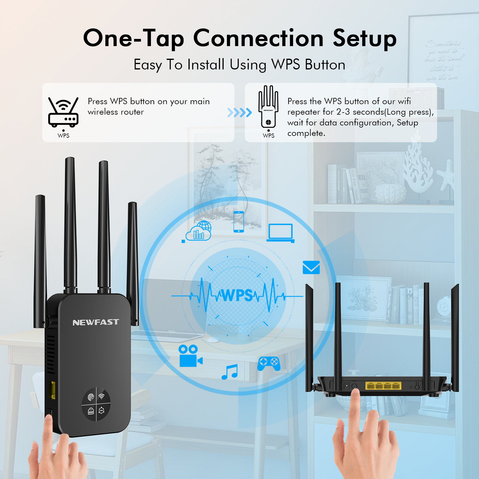 NEWFAST 1200Mbps WiFi Repeater - مراجعة Smart Home X10 وسعره