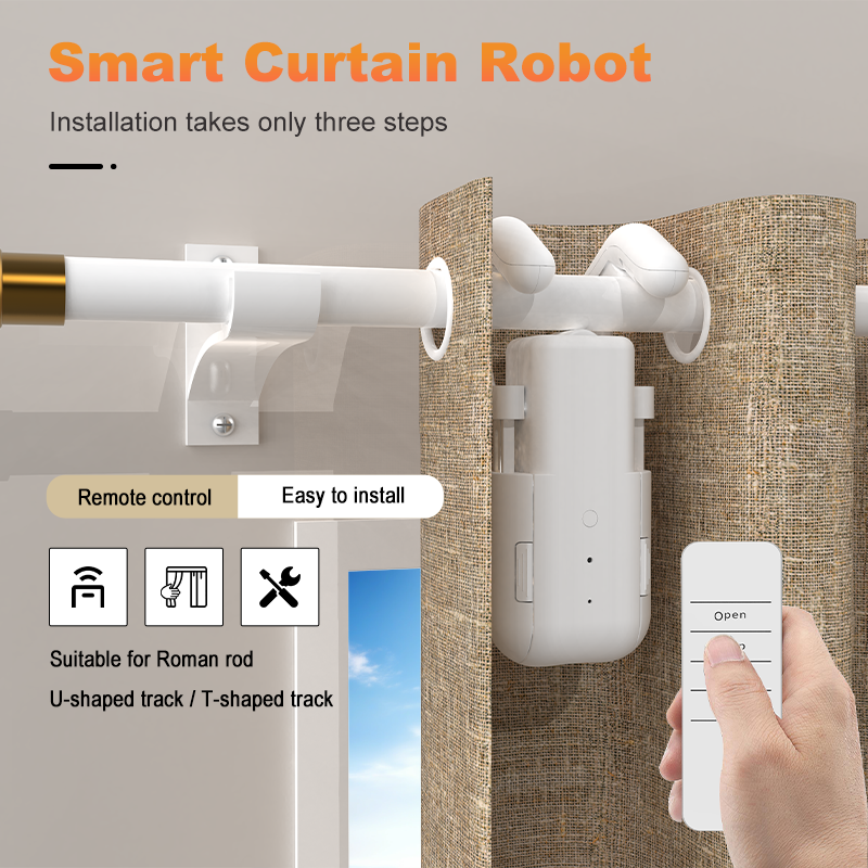 Smart Curtain Motor with Remot - مراجعة Smart Home Automation وسعره