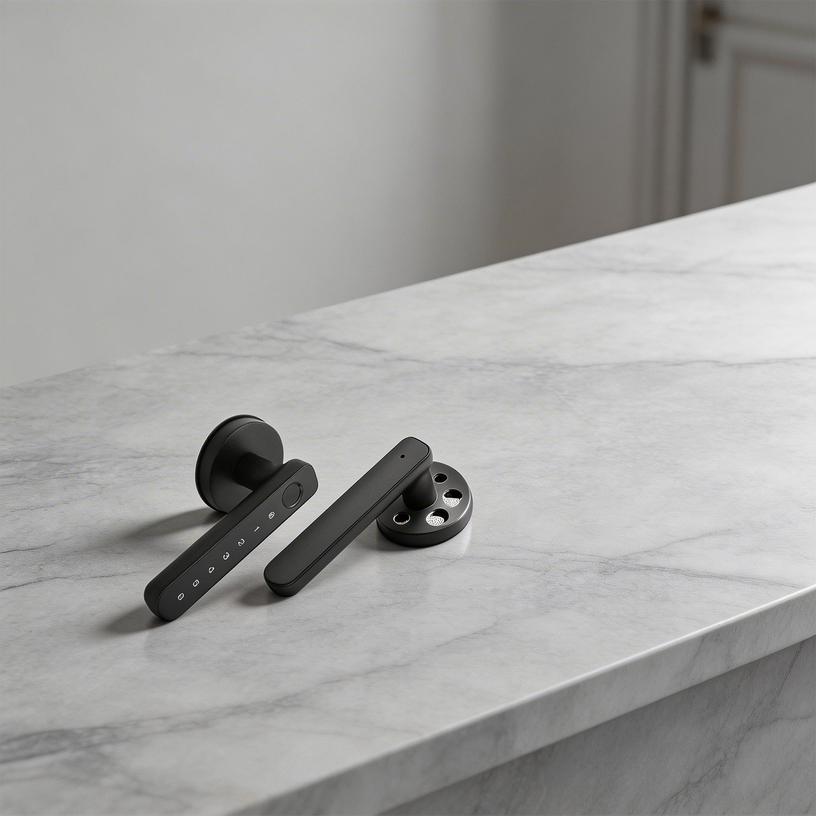 Smart Handle Lock with Fingerp - مراجعة Smart Home Lock وسعره
