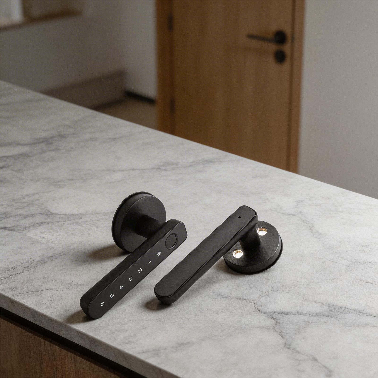 Smart Handle Lock with Fingerp - مراجعة Smart Home Lock وسعره