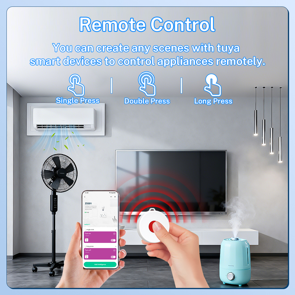 Tuya ZigBee Smart Button IP65  - مراجعة Smart Home Automation وسعره