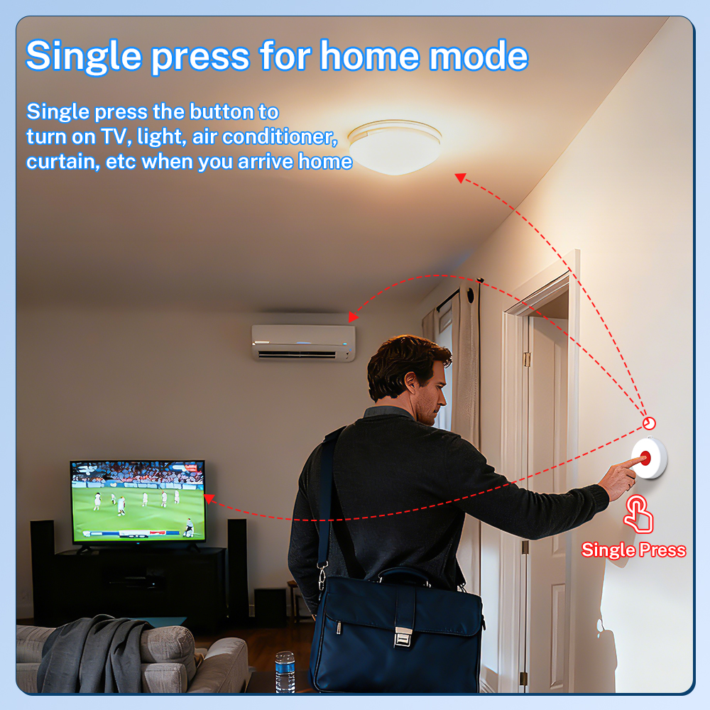 Tuya ZigBee Smart Button IP65  - مراجعة Smart Home Automation وسعره