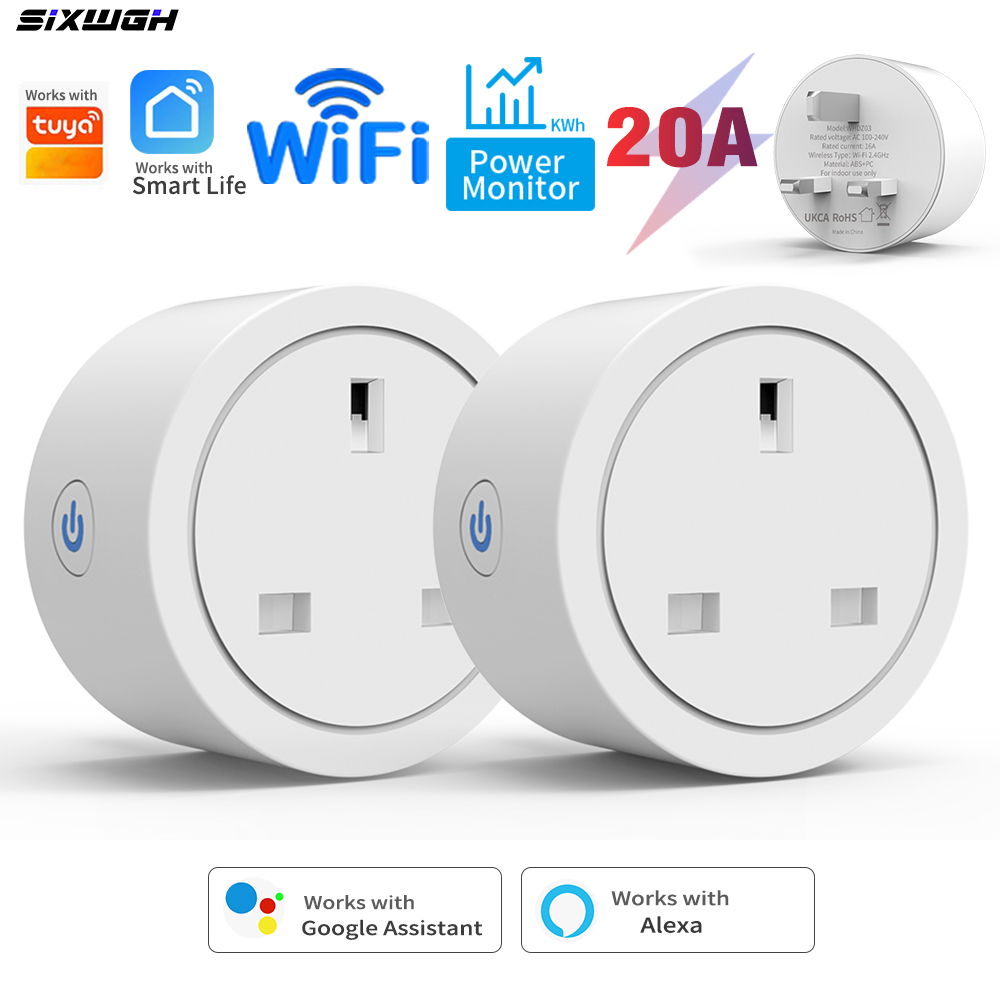 20A Tuya WiFi Smart UK Plug So - مراجعة Smart Home Energy App وسعره