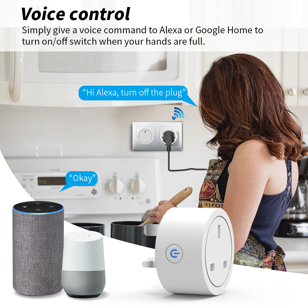 20A Tuya WiFi Smart UK Plug So - مراجعة Smart Home Energy App وسعره
