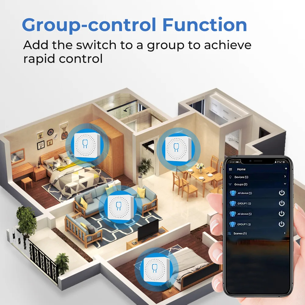 For Tuya Mini Smart WiFi Switc - مراجعة Smart Home System وسعره