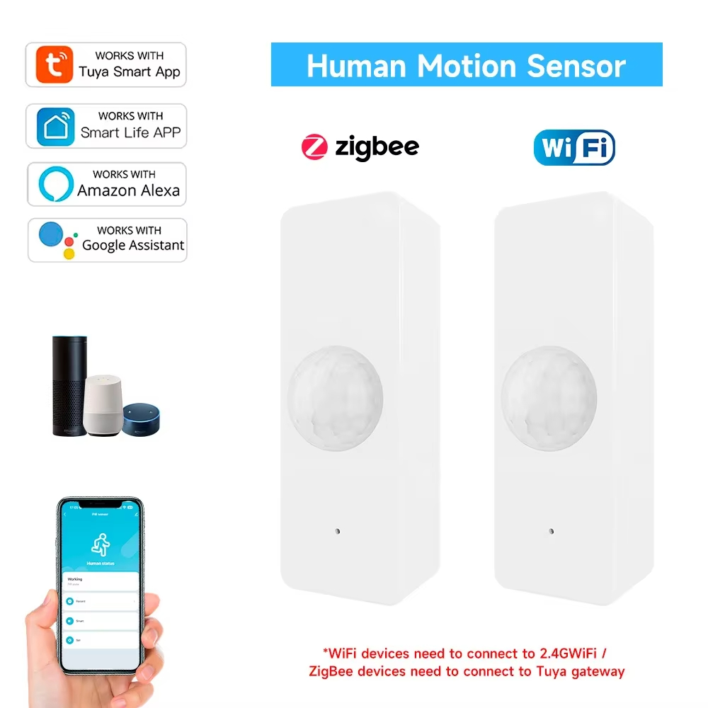 Tuya WiFi Zigbee PIR Motion Se - مراجعة Smart Home Web وسعره