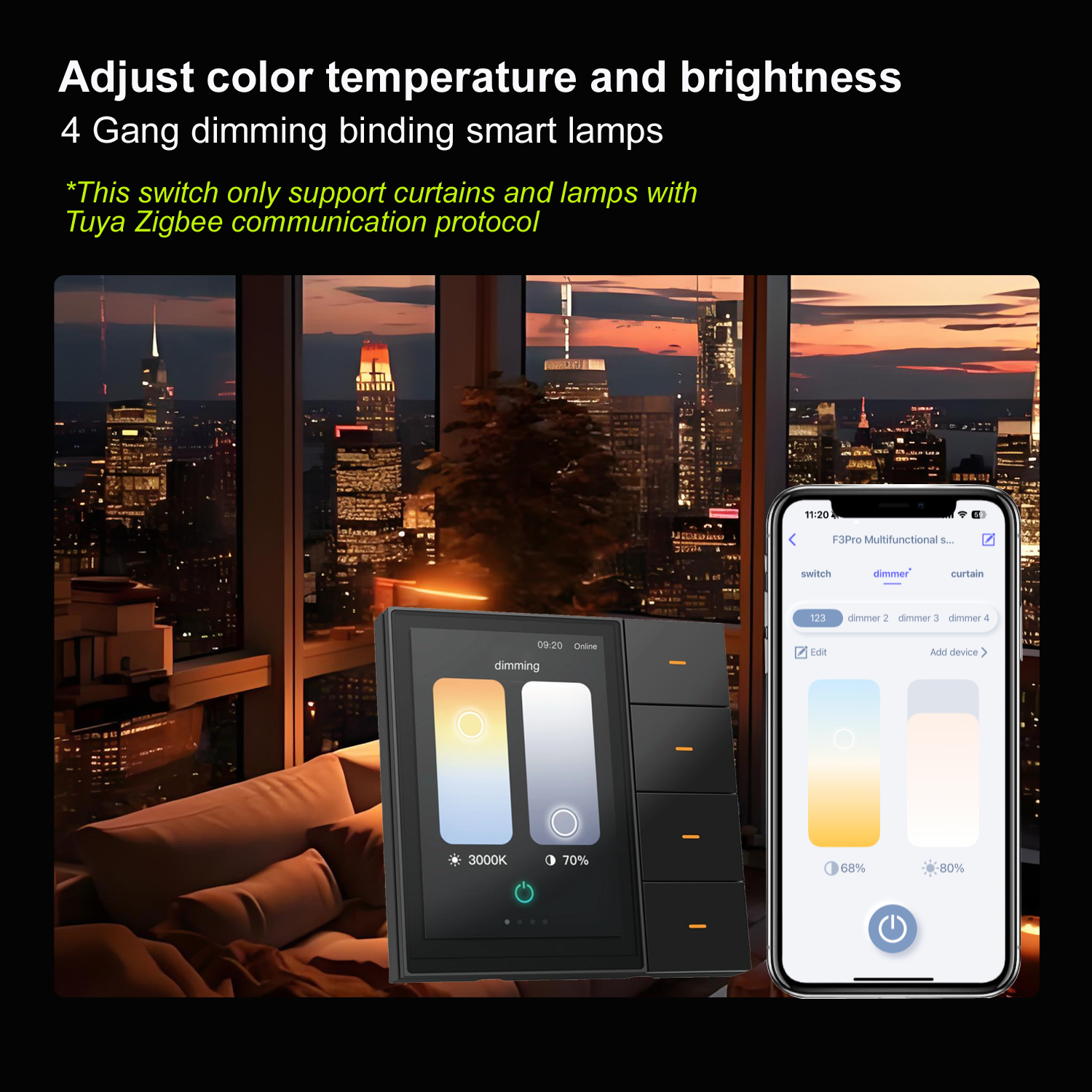 F3-pro Tuya Smart Panel ZigBee - مراجعة Smart Home System وسعره