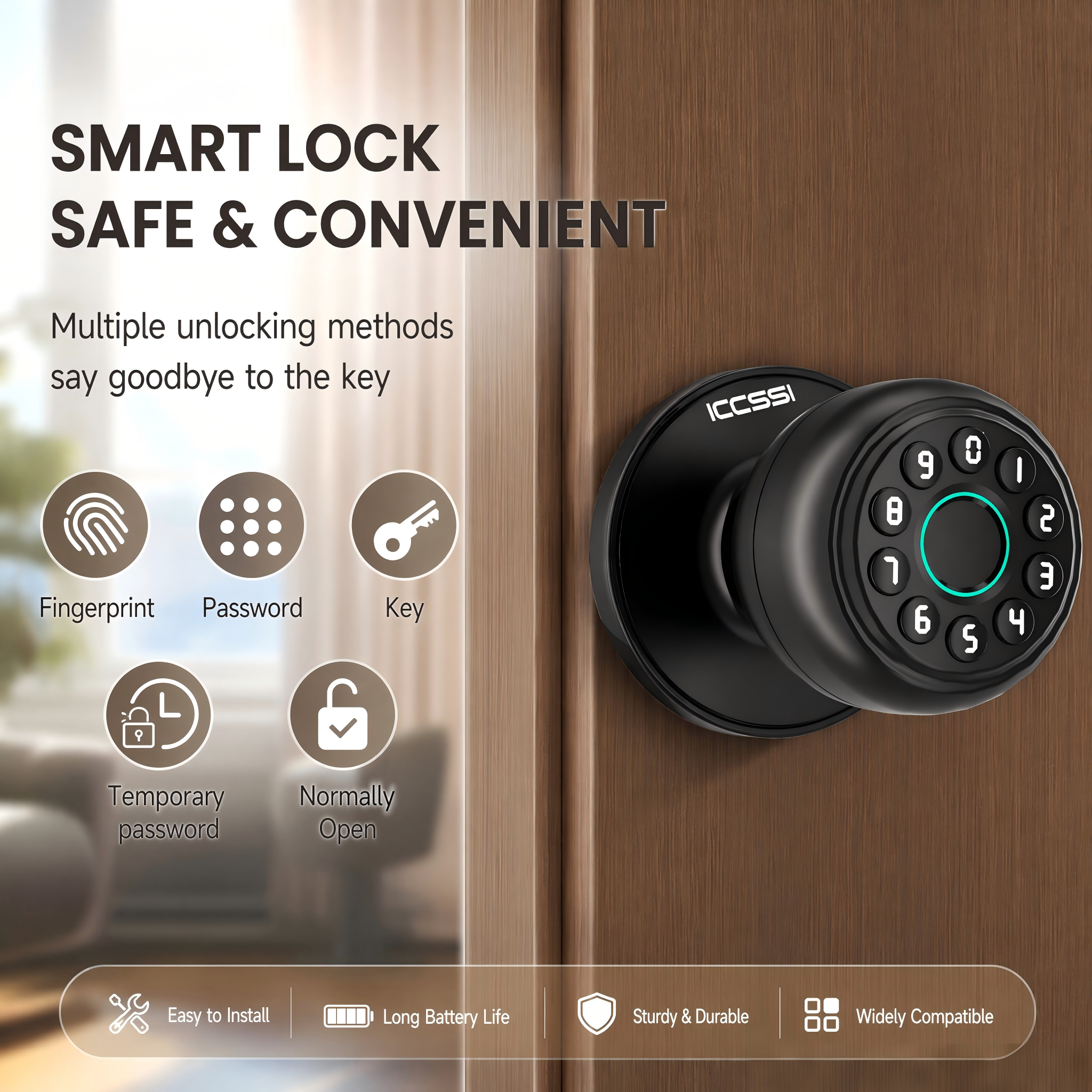 ICCSSI K10CPLUS Smart Lock Tuy - مراجعة Airbnb Smart Home وسعره