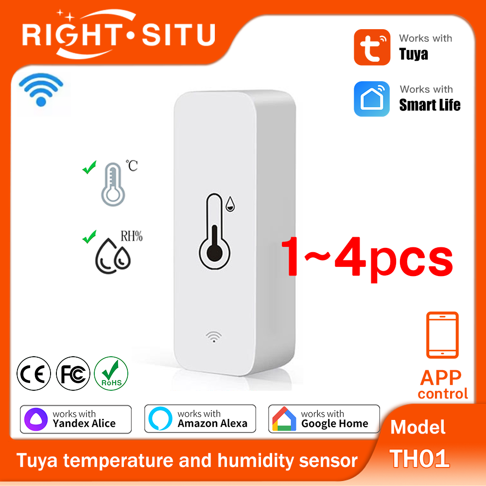 1~4PCS Tuya WiFi Temperature H - مراجعة Smart Home Tablet وسعره