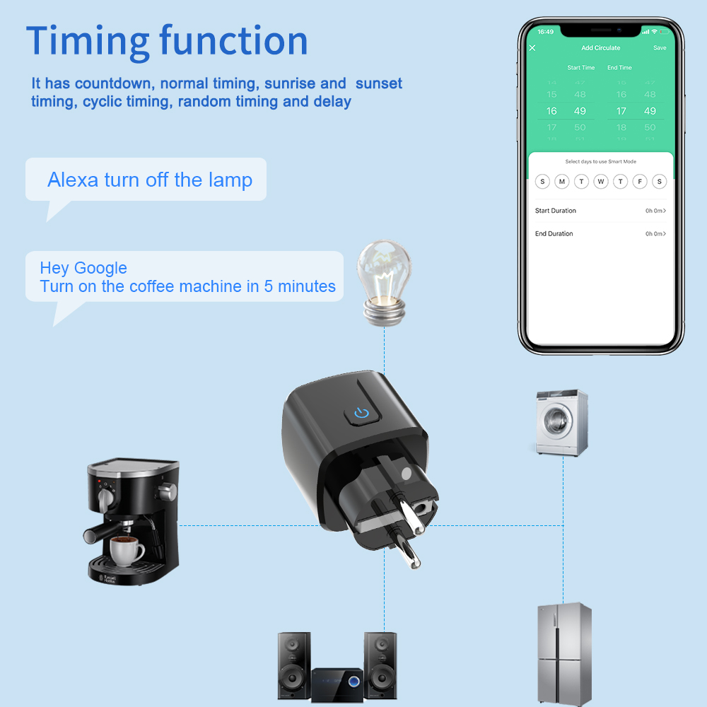 Tuya Smart Socket  WiFi Remote - مراجعة Smart Home Web وسعره